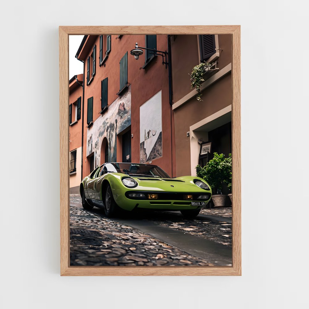 Poster Miura en Fête – affiche Lamborghini (vue 4)